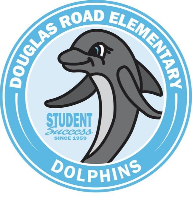 Douglas Road Elementary Dolphins Logo